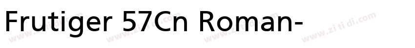 Frutiger 57Cn Roman字体转换